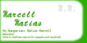 marcell matias business card